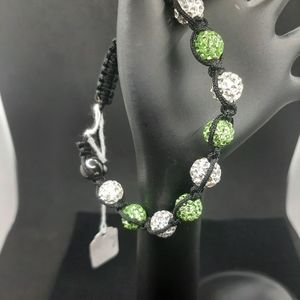 Hematite and Shamballa Sworovski Elements Bracelet Unisex New